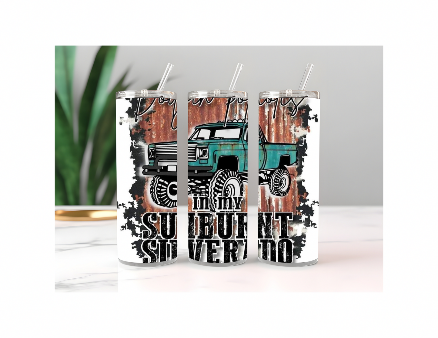 Sunburnt Silverado 20 Ounce Tumbler