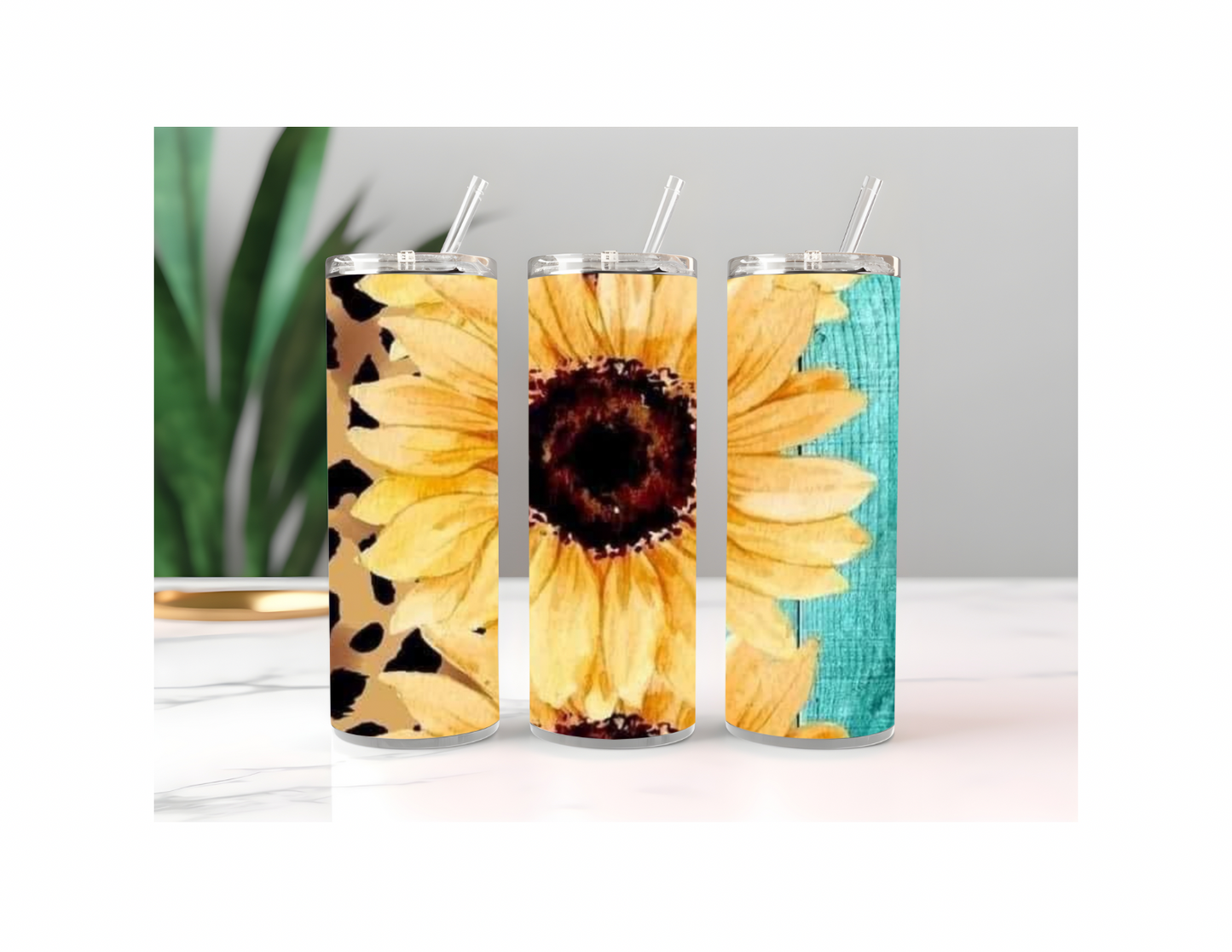 Sunflower Trio 20 Ounce Tumbler