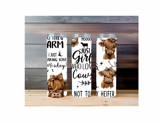 Cow Sass 20 Ounce Tumbler