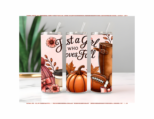 Fall Girl 20 Ounce Tumbler