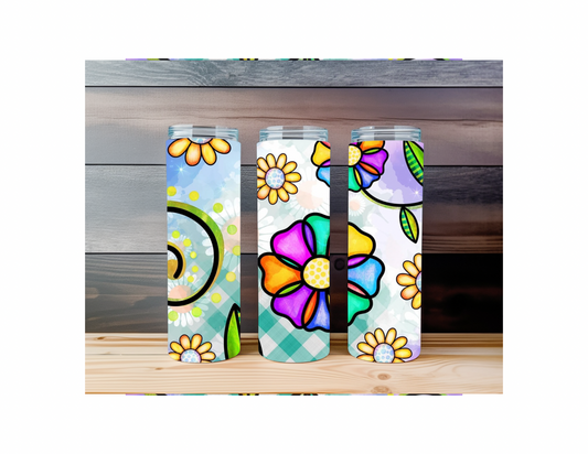 Bold Blooms 20 Ounce Tumbler
